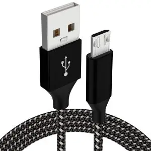 ArgomTech ARG-CB-0021 Dura Form USB to Micro USB 2.4A Charge & Sync Cable | 6ft/1.8m, 480Mbps Transfer Rate, Anti-Fray Braiding, Ultra Flexibility