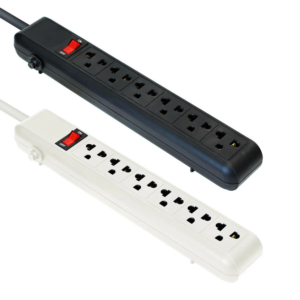 ArgomTech ARG-AC-0252 6-Outlets Power Strip | 110-220V, 3ft Cord