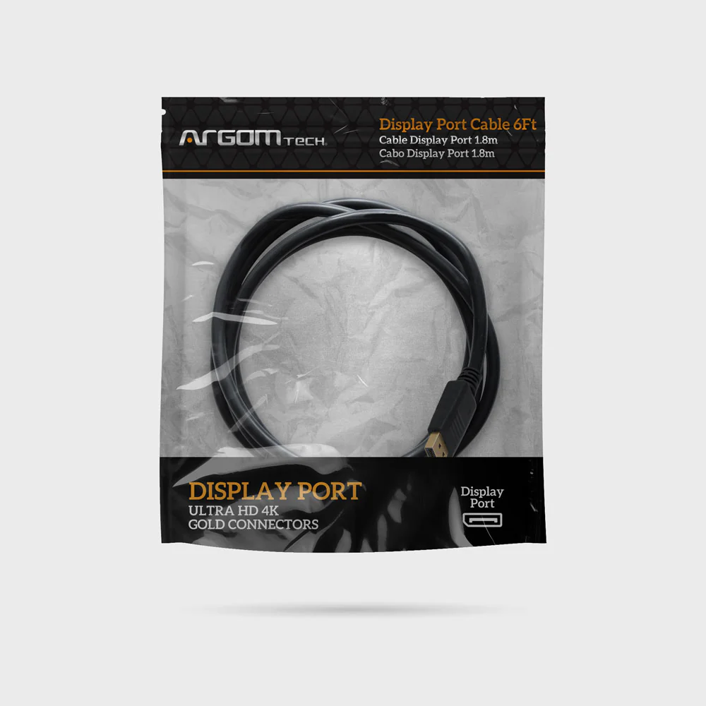 ArgomTech ARG-CB-1100 Display Port Cable - 6ft/1.8m, Ultra HD, 60Hz - Image 2