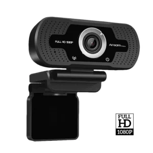 ArgomTech CAM40 ARG-WC-9140BK USB HD Webcam with Microphone | 1080p, Plug & Play
