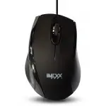 iMexx 3D Optical Wired Mouse | 1200 DPI, USB 2.0, Ergonomic Design, Black