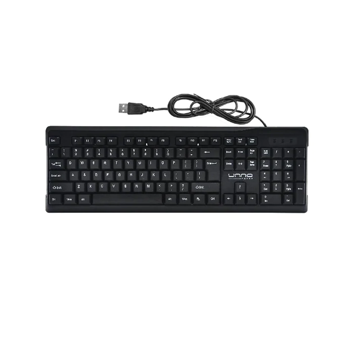 Unno Tekno Klass KB6746BK Wireless Keyboard & Mouse Combo | English Layout, Nano Receiver Included, 1200 DPI - Image 2