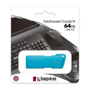 Kingston DataTraveler Exodia 64GB Flash Drive | USB, Plug & Play