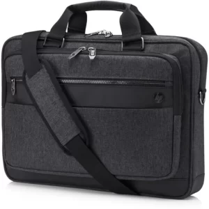HP 6KD06AA Executive 15.6" Top Load Notebook Bag | Black, Double Lockable Zippers, RFID Pockets, USB Powered