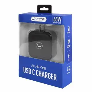 Unno Tekno PW5293BK 65W All in One USB C Charger | USB C, Universal
