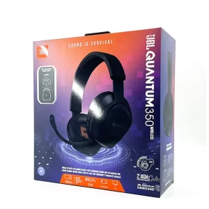 JBL Quantum 350 Wireless Gaming Headset | 2.4Ghz Wireless, Memory Foam Comfort, Detachable Mic, 22 Hour Battery Life
