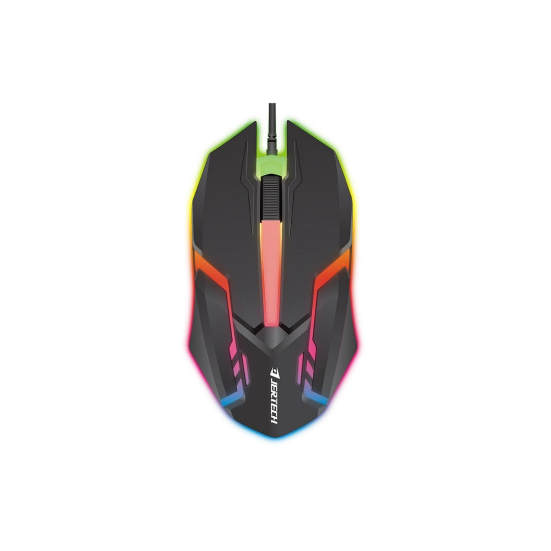 Jertech M200 Warwick Wired Gaming Mouse | Backlit Illumination, 3 million click usage, 4800 DPI, Left / Right hand user, Ergonomic