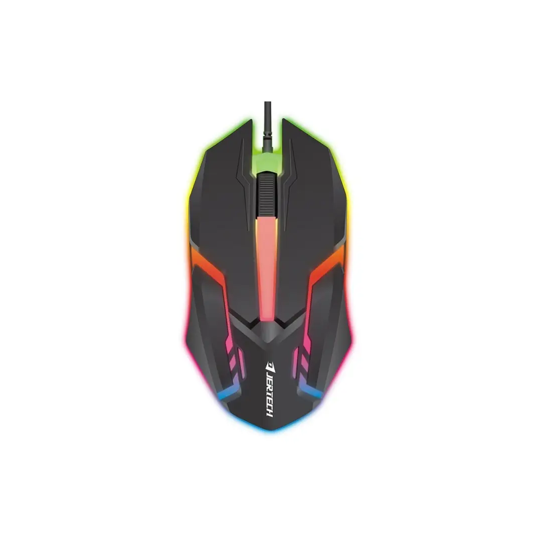 Jertech M200 Warwick Wired Gaming Mouse | Backlit Illumination, 3 million click usage, 4800 DPI, Left / Right hand user, Ergonomic