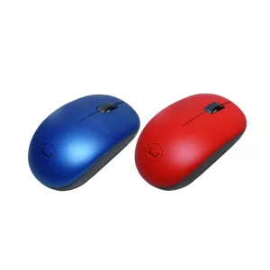 Unno Tekno MS6526BL/RD Curve Wireless Mouse | 2.4GHz Wireless, 1200 DPI, 33ft Range, Plug and Play