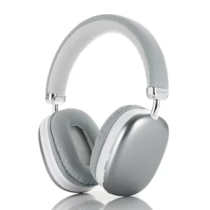 ArgomTech ARG-HS-2553WT Ultimate Sound Live Wireless BT Headset | White, Ergonomic and Adjustable, Noise Reduction, Built in microphone, TF Card Slot, 40 Hours Playtime
