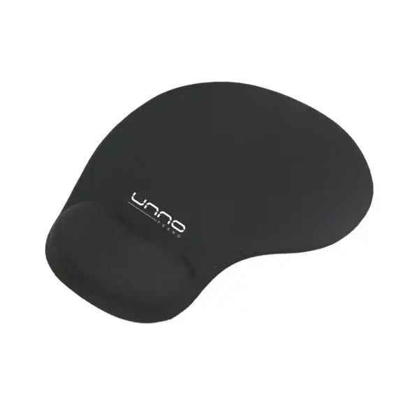 Unno Tekno MP6001BK Gel Mouse Pad with Wrist Support | Ergonomic, Non Skid Material