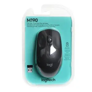 Logitech M190 Wireless Mouse | Red, 18 month battery life, 10m/33ft, 2.4Ghz wireless