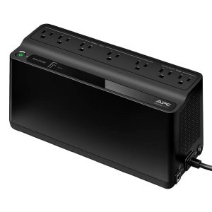 APC BE600M1 Easy UPS Backup Battery | 600VA, 330 Watts, Quiet Mute, 120V, 1 USB Charging Port, 7 Outlets, Surge Protection, Easy to Use