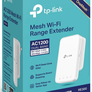 TP Link AC1200 RE300 Dual Band Mesh Wifi Extender | 2.4Ghz & 5Ghz, Wifi Dead Zone Killer, Uninterrupted Streaming, Easy Setup
