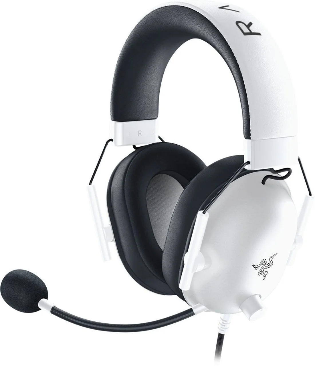 Razer BlackShark V2 X Multi-Platform Wired E-Sports Headset | Discord Certified, 7.1 Surround Sound, Razer TriForce 50mm drivers, Razer Hyperclear Cardioid mic, Advanced passive noise cancellation, Lightweight design with memory foam ear cushions, White - Image 3