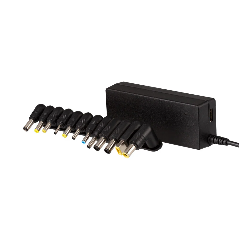 ArgomTech ARG-AC-0097 Universal 90W Notebook Charger | 12 Tips, USB 3.0, Compact Design, 100V-240V, Auto-Sensing - Image 2