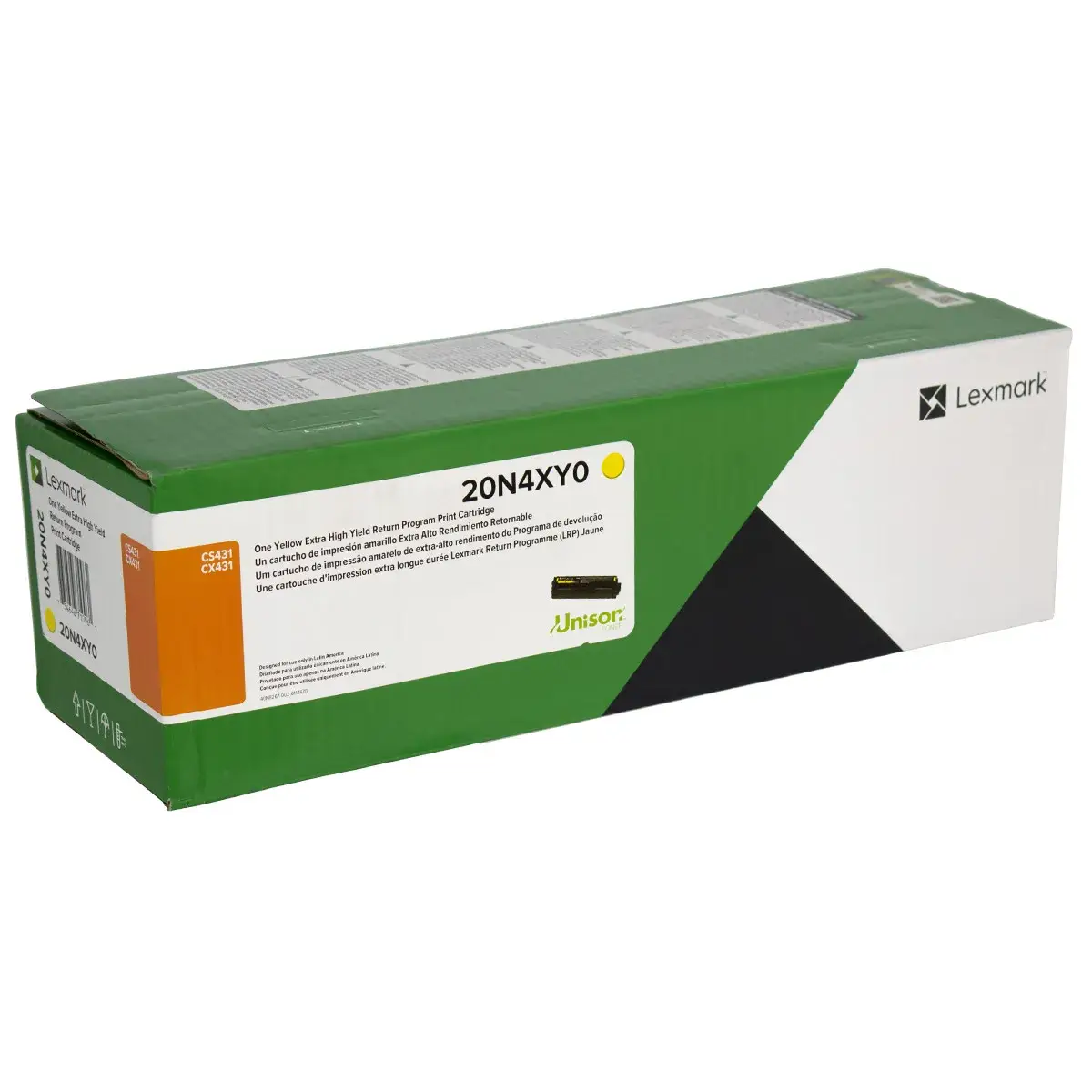 Lexmark CX431 Yellow High Yield Return Program Print Cartridge