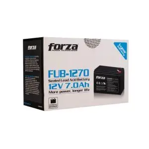Forza FUB-1270 12V 7.0Ah UPS Backup Battery | Sealed 12V/7Ah Rechargeable Battery, AGM, Maintenance Free