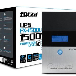 Forza FX-1500LCD 1500VA Smart UPS | 5 Protection Levels, 64 Minutes Back Up Time, 840Watts, 8 Outlets