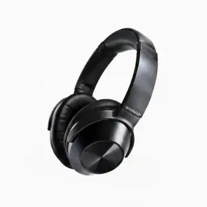 Sharp HP-60 Bluetooth Stereo Headset | Active Noise Cancelling, BT 5.0, 18 Hours Playtime, Wireless Over Ear Headphones, Black