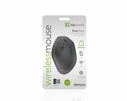 KlipXtreme KMW-390 EverRest Vertical Wireless Mouse | Vertical Design, Ergonomic, 2.4GHz Wireless, Adjustable speeds of 800/1200/1600 DPI, Black