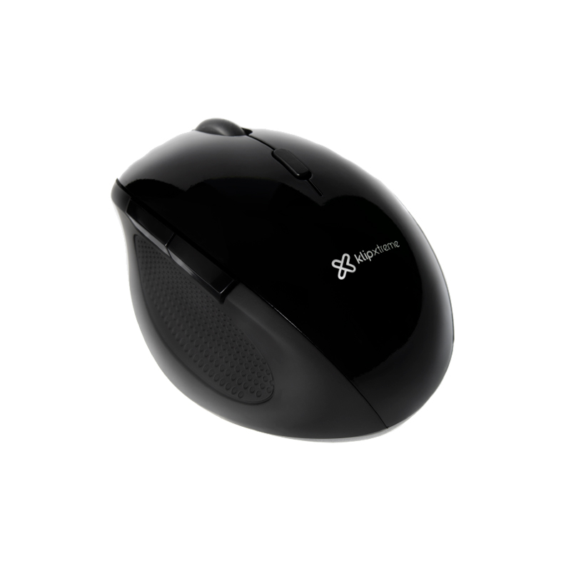 KlipXtreme KMW-500BK Orbix Wireless Mouse | 2.4Ghz Wireless, Ultra Ergonomic Design, Adjustable speeds of 1000/1200/1600 DPI, 6 Buttons, Black - Image 2
