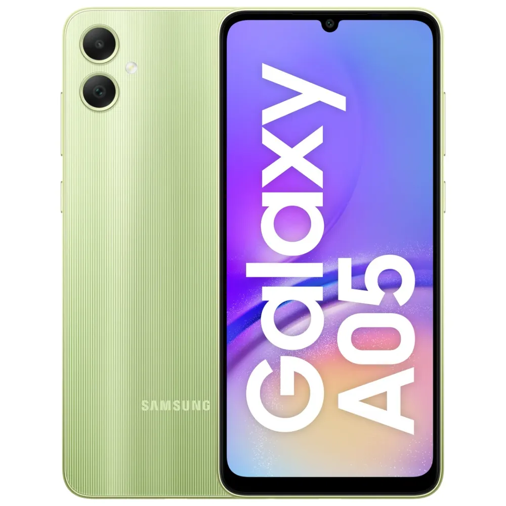 Samsung Galaxy SM-A055M/DS A05 Smart Phone | 6.7" HD Display, Android 13, 4GB RAM, 128GB Storage, Light Green & Black Available