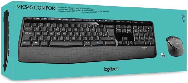 Logitech MK345 Comfort Wireless Keyboard & Mouse Combo | Spill Resistant, Adjustable, 10m, Batteries Included - Image 8