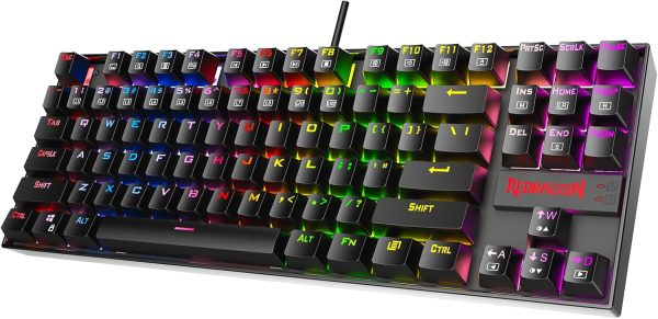 Redragon Kumara K552 Wired Mechanical Gaming Keyboard | High quality, LED backlit mechanical keyboard, Double injection keycaps, Full key conflict free Spill proof, W I N Keys can be disabled in gaming - Image 2