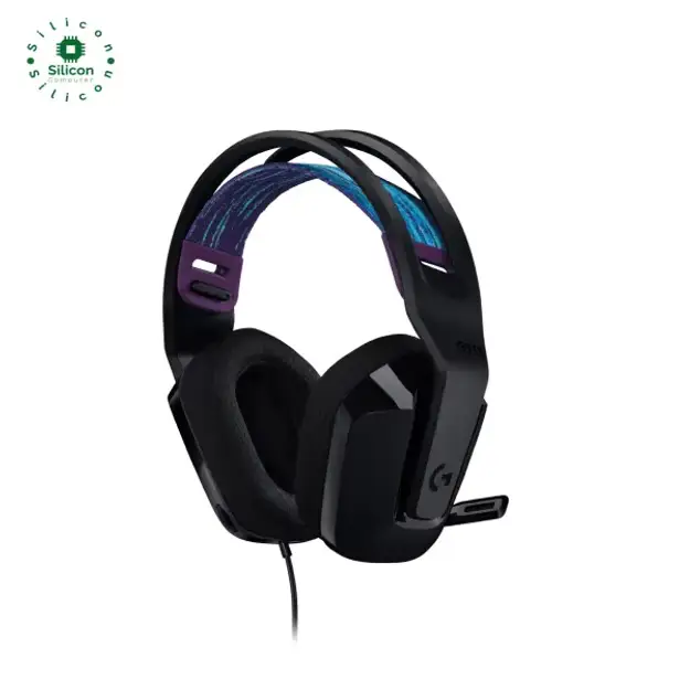 Logitech G335 Wired Gaming Headset | 3.5mm audio connection, Reversible soft adjustable straps, Soft memory earpads, Volume controls, Flip up to mute mic, Black - Image 2
