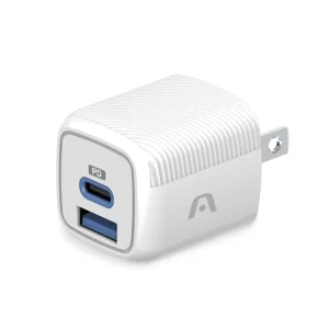 ArgomTech ARG-AC-0116WT Volta P38 38W Fast Charger | Dual Port Compact Design, PD 20W Port, QC 3.0 18W USB Port