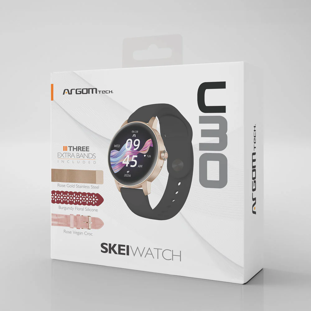 ArgomTech ARG-WT-6030BG Skei Watch C30 Smart Watch | Water Resistant, Fitness & Health Tracking, BT Phone Calls, Smart Features - Image 5