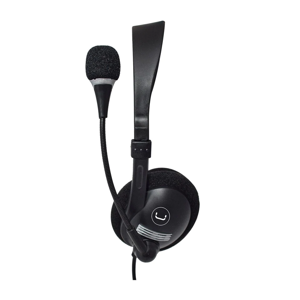 Unno Tekno HS7206BL Ace 5+ Stereo Headset | USB C Connector, Flexible Microphone, Online Calls, Clear Sound, 6ft - Image 2