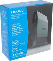 Linksys AX1800 Arena 6 Wifi 6 Dual Band Mesh Router | Up to 1500 square feet, 20+ devices, Dual Band Wireless AX Gigabit WiFi Router, Speeds up to 1.8 Gbps and coverage