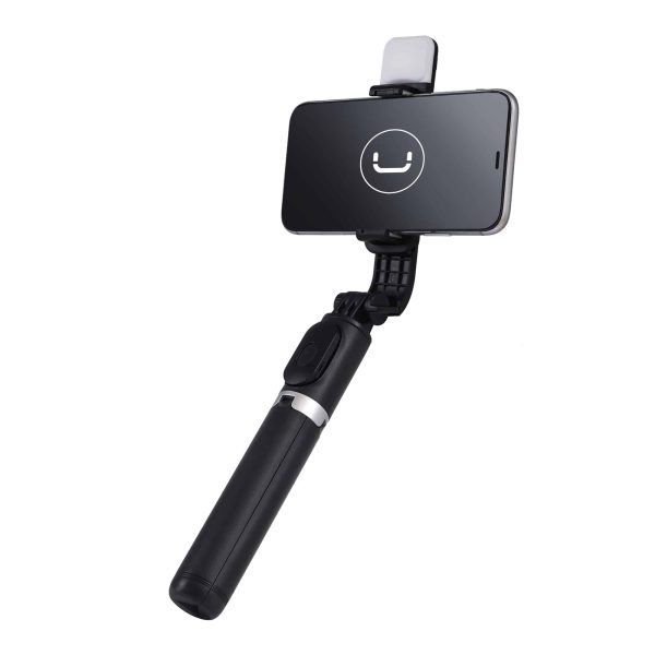 Unno Tekno PH1804BK Selfie Stick & Tripod Stand | Selfie Stick, Tripod, Wireless shutter, 360 degree, LED Light