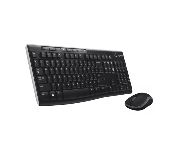 Logitech MK270 Wireless Keyboard & Mouse Combo | Spill Resistant, Adjustable, Batteries Included