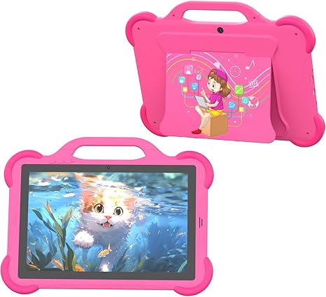 Cupeisi AT11K 10" Kids Tablet (New) – Pink & Blue | 4GB + 64GB | Android 13