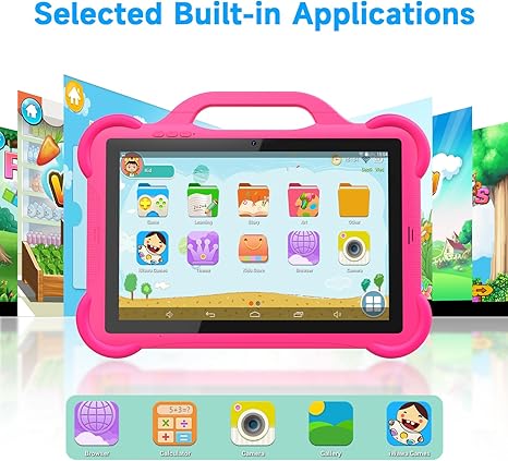 Cupeisi AT11K 10" Kids Tablet (New) – Pink & Blue | 4GB + 64GB | Android 13 - Image 4