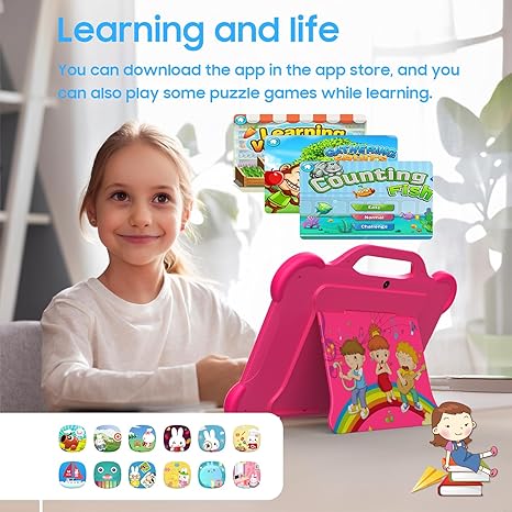 Cupeisi AT11K 10" Kids Tablet (New) – Pink & Blue | 4GB + 64GB | Android 13 - Image 6