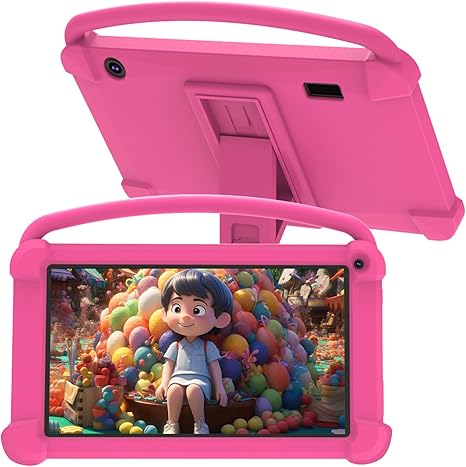 YQSavior Q1K 7" Kids Tablet (New) – Pink & Blue | 4GB + 32GB | Android 12