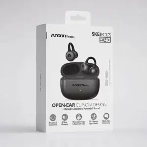 ArgomTech SkeiPods E40 Wireless Earbuds Clip Open-Ear AI ENC IPX4- Black