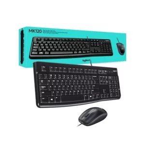 Logitech MK120 Wired Keyboard and Mouse Combo, Plug & Play