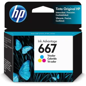 HP 667 Tri-color Cartridge Ink