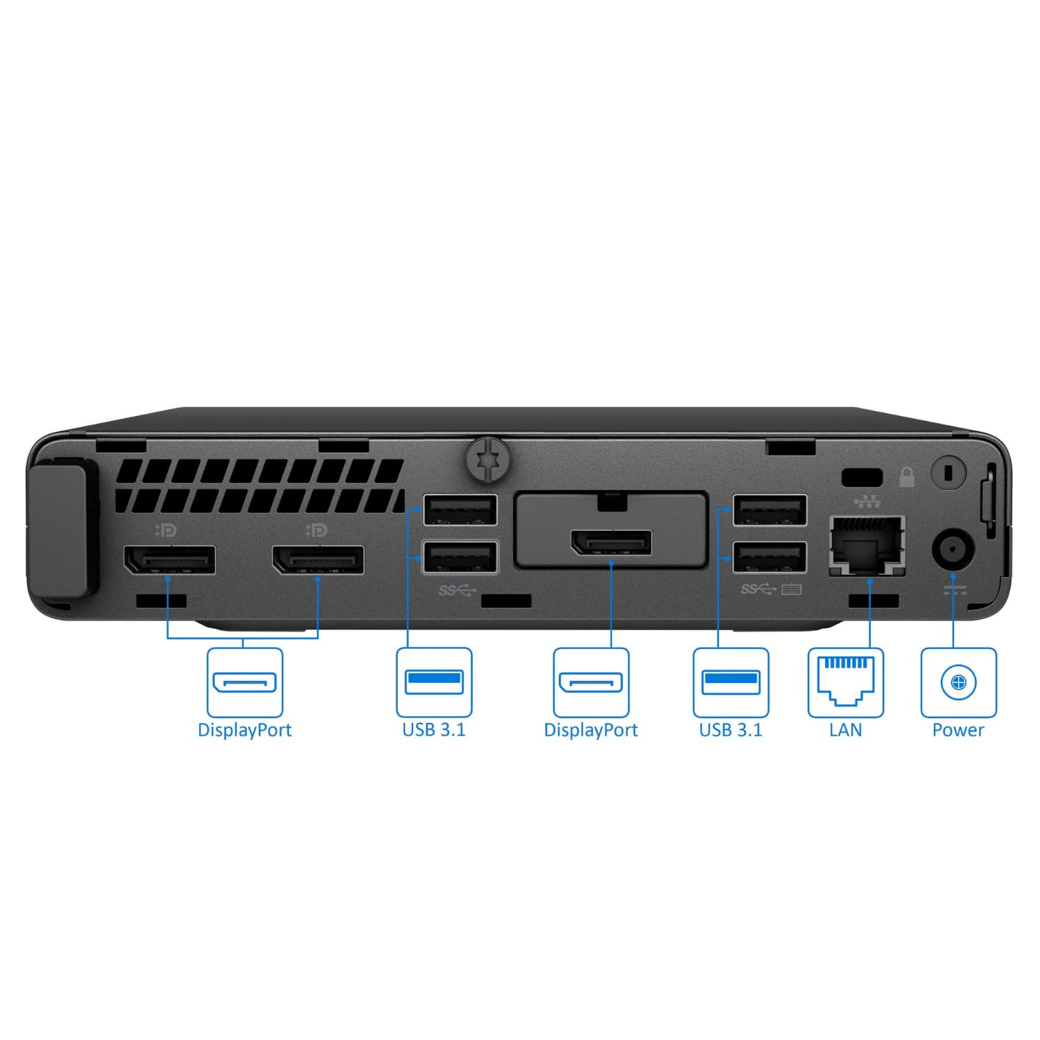 HP EliteDesk 705 G4 DM | AMD Ryzen 5 PRO 2400GE @3.2GHz AMD Radeon Vega Graphics 16GB DDR4 RAM 256GB SSD Storage (NVMe) - Image 2