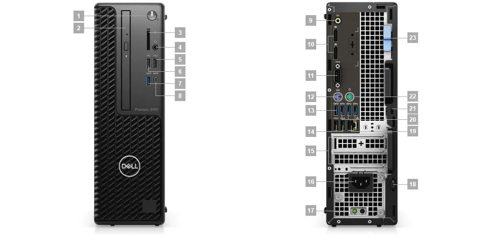 Dell Precision 3450 | Intel Core i5-11500 @2.7GHz Intel UHD Graphics 750 16GB DDR4 RAM 256GB SSD Storage - Image 2