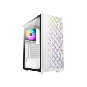 Custom Built Azza Spectre White | AMD Ryzen 5 5500 MSI NVIDIA RTX 3050 (8GB) 16GB DDR4 RAM (RGB T-Force) 512GB SSD Storage